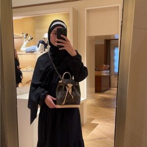 Elegant Black and Brown Designer Handbag